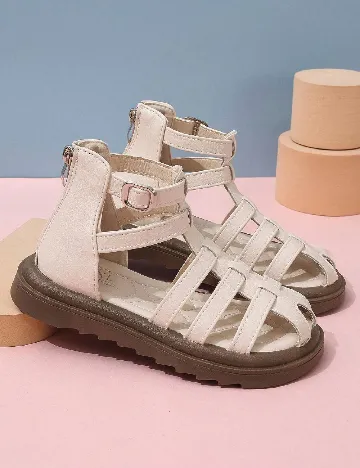 Sandale Shein Kids, ecru Alb