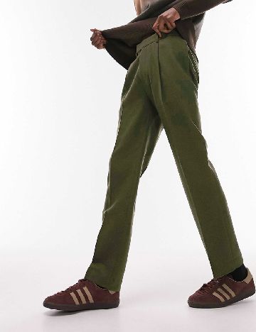 Pantaloni Topman, kaki