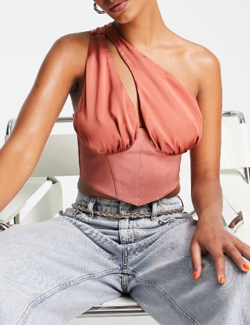 Top ASOS, roz pudra