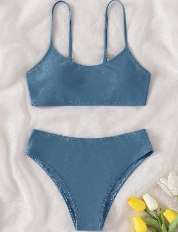 Costum de baie Shein Kids, albastru Albastru
