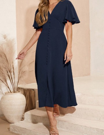 Rochie medie SHEIN, bleumarin
