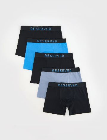 Set Boxeri 5 bucati Reserved, mix culori