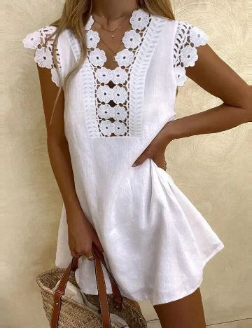 Rochie scurta SHEIN, alb