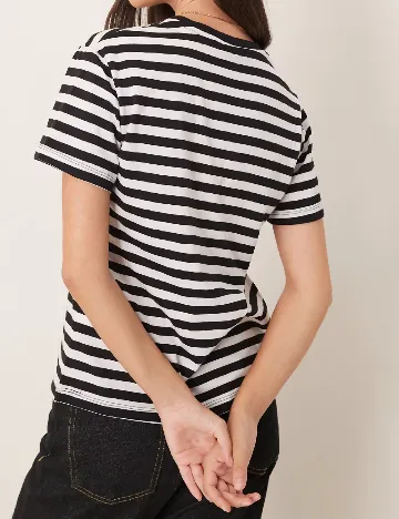 Tricou ASOS, alb/negru