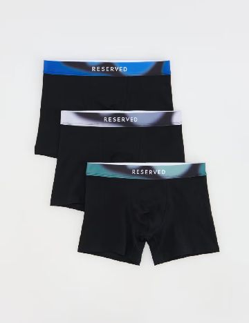 Set Boxeri 3 perechi Reserved, negru