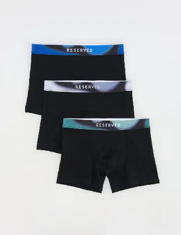 Set Boxeri 3 perechi Reserved, negru
