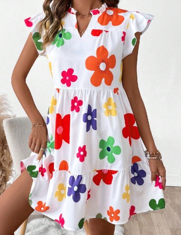Rochie scurta SHEIN, alb