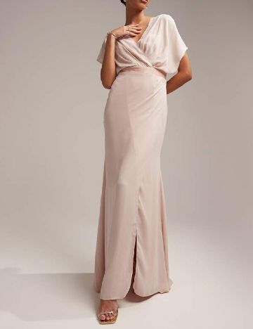Rochie lunga ASOS, roz pal