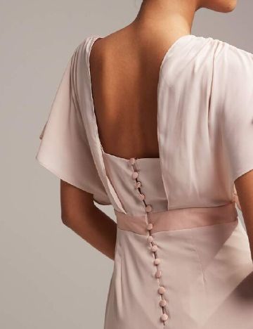 Rochie lunga ASOS, roz pal