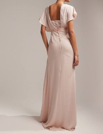 Rochie lunga ASOS, roz pal