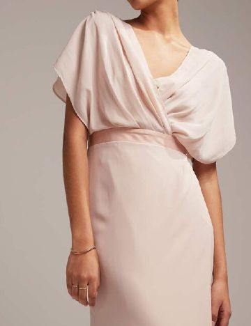 Rochie lunga ASOS, roz pal