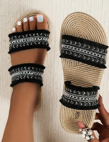 Slapi SHEIN, negru
