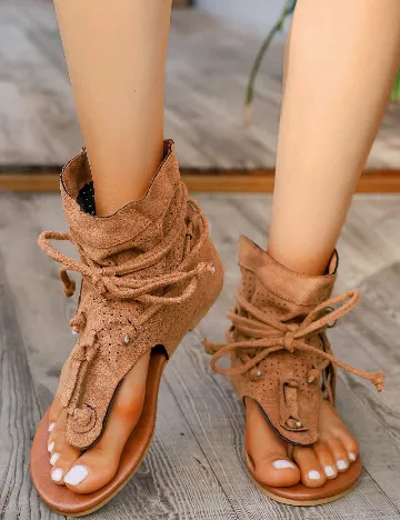 Sandale SHEIN, maro Maro