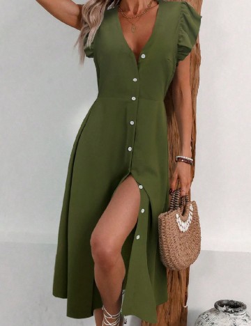Rochie medie SHEIN, verde