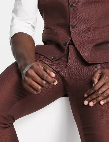 Pantaloni ASOS, visiniu