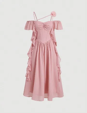 Rochie medie SHEIN, roz