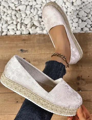 Espadrile SHEIN, crem