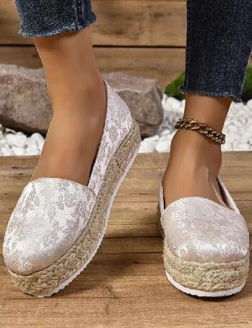 Espadrile SHEIN, crem