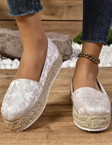 Espadrile SHEIN, crem