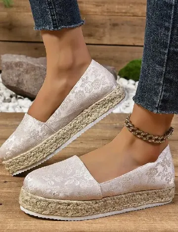 Espadrile SHEIN, crem