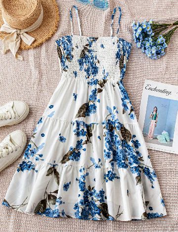 Rochie scurta SHEIN, floral print