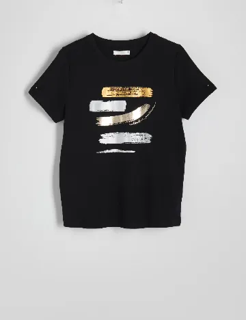 Tricou Reserved, negru