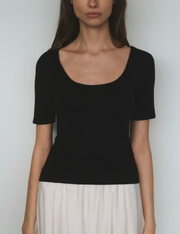 Tricou Reserved, negru