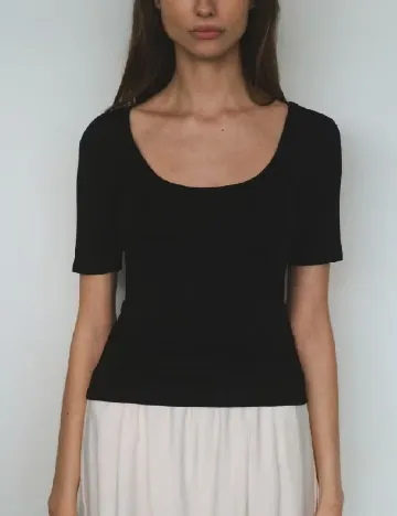 Tricou Reserved, negru