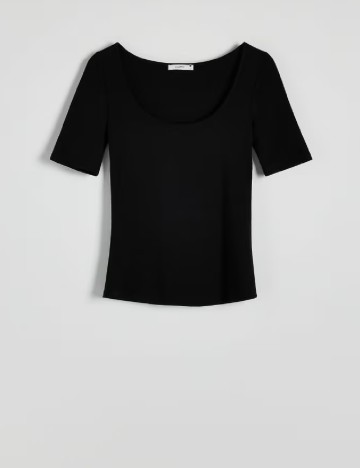Tricou Reserved, negru