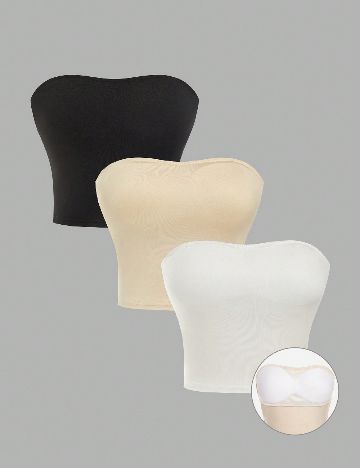 Set topuri 3 bucati SHEIN, mix culori