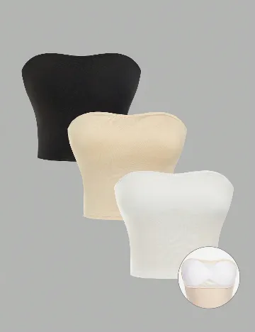 Set topuri 3 bucati SHEIN, mix culori