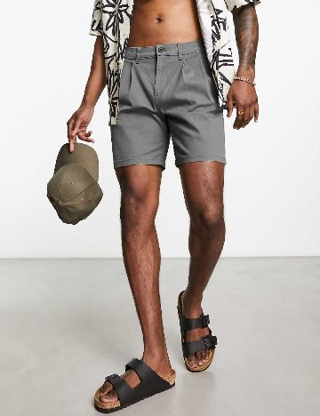 Pantaloni scurti ASOS, gri