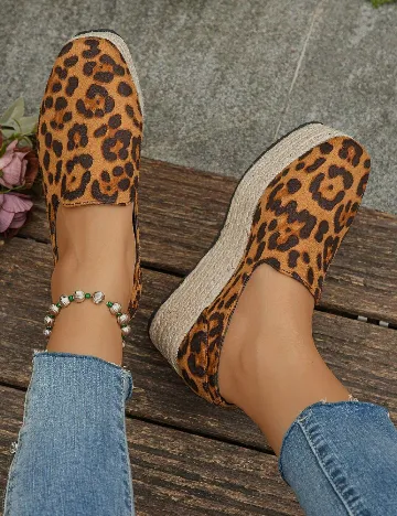 Espadrile SHEIN, animal print Animal print