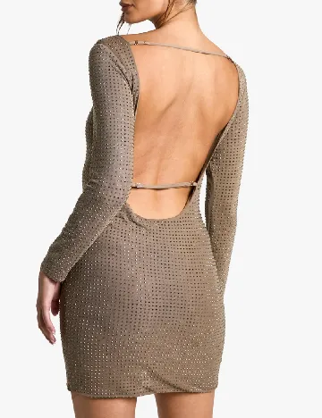 Rochie scurta Boohoo, maro