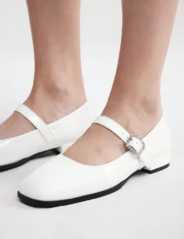 Pantofi SHEIN, alb