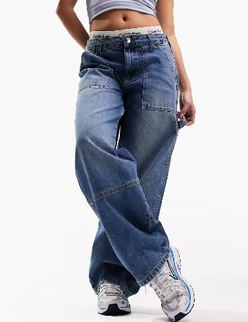 Blugi ASOS, albastru Albastru