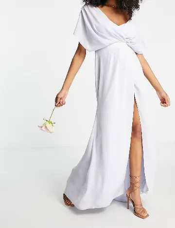 Rochie lunga ASOS, albastru deschis