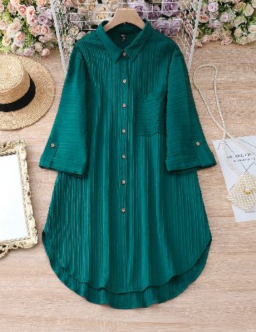 Rochie scurta SHEIN CURVE, verde