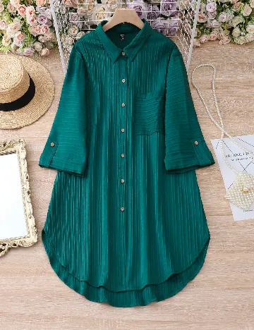 Rochie scurta SHEIN CURVE, verde Verde