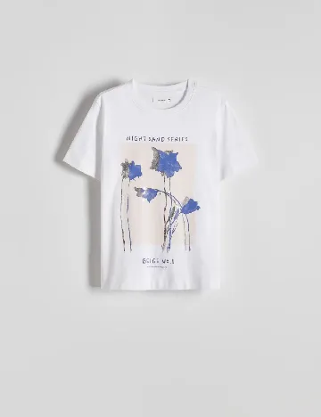 Tricou Reserved, alb