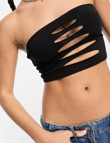 Top ASOS, negru Negru