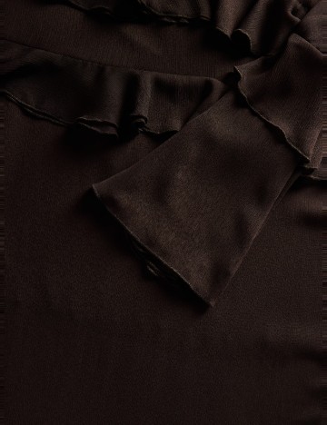 Rochie lunga Reserved, maro inchis