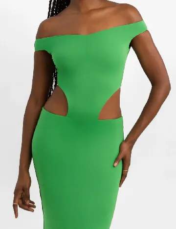 Rochie lunga Aria Cove, verde