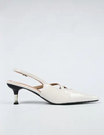 Pantofi SHEIN, ecru Crem