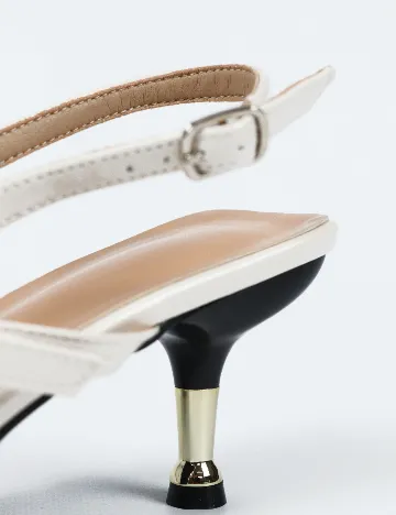 Pantofi SHEIN, ecru Crem