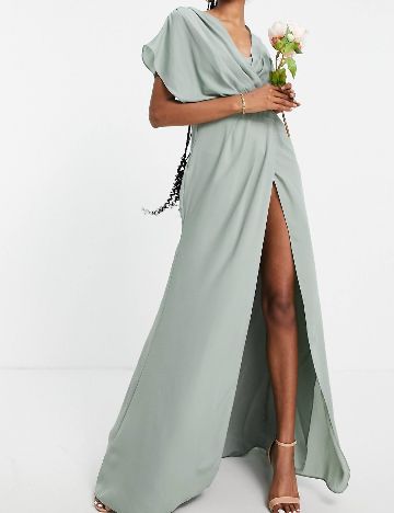 Rochie lunga ASOS, verde