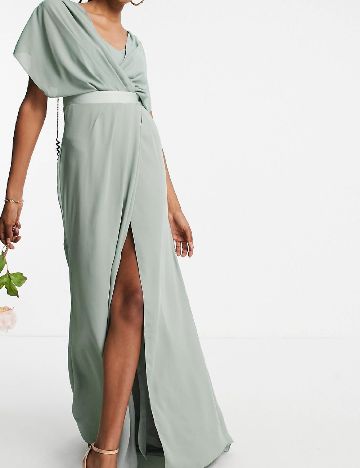 Rochie lunga ASOS, verde