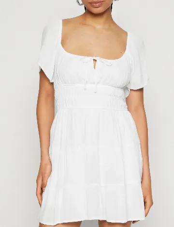 Rochie scurta Hollister, alb