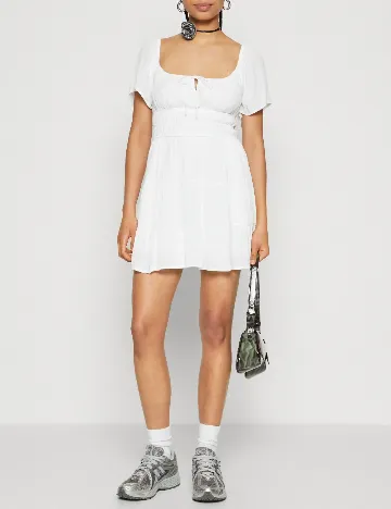Rochie scurta Hollister, alb
