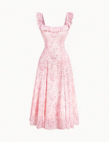 Rochie medie SHEIN CURVE, roz